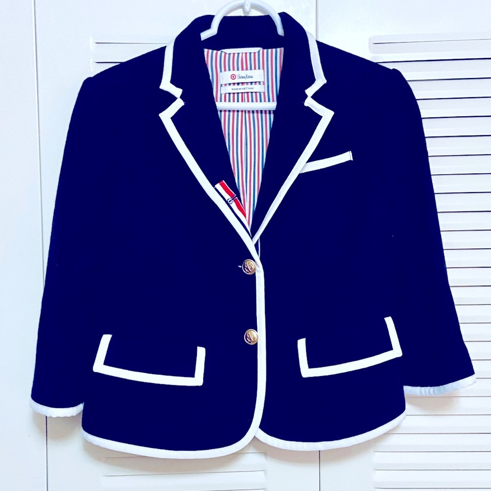 Navy wool blazer by Neiman Marcus (Target)